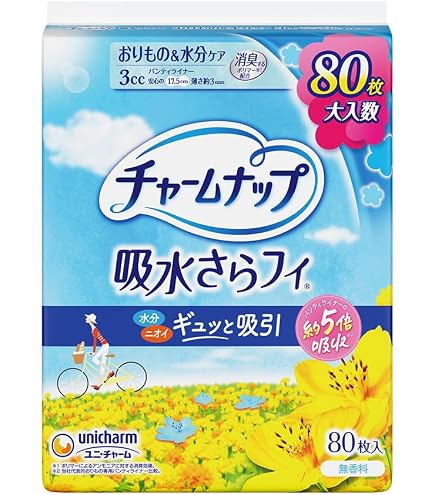 Amazon | チャームナップ unicharm 吸水さらフィ 消臭 羽なし 3cc 17.5